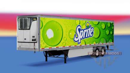 Skin Sprite on refrigerated semi-trailer for American Truck Simulator