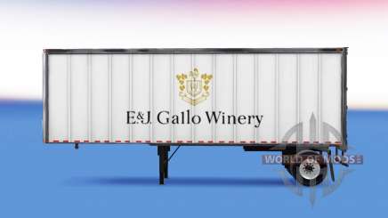 Skin E&J Gallo Winery on the trailer for American Truck Simulator