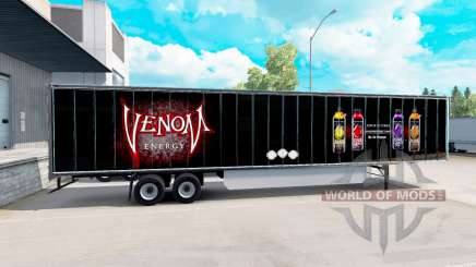 Skin Venom on the trailer for American Truck Simulator