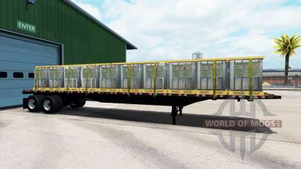 The semitrailer-platform with different loads. for American Truck Simulator