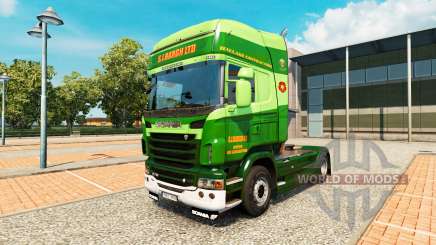 The S. J. Bargh skin for Scania truck for Euro Truck Simulator 2