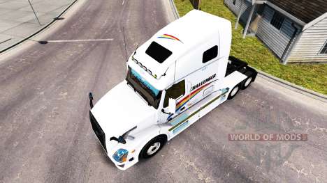 Skin on Challenger tractor Volvo VNL 670 for American Truck Simulator
