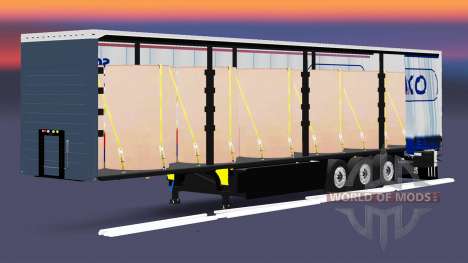 Curtain semi-trailer Schmitz Cargobull for Euro Truck Simulator 2