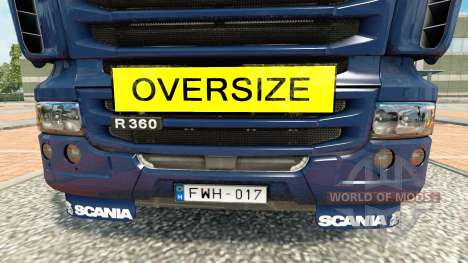 Oversize Sign for Euro Truck Simulator 2