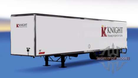 Skin on Knight Transportation semi-trailer for American Truck Simulator