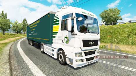 Jeffrys Haulage skin for tractors for Euro Truck Simulator 2