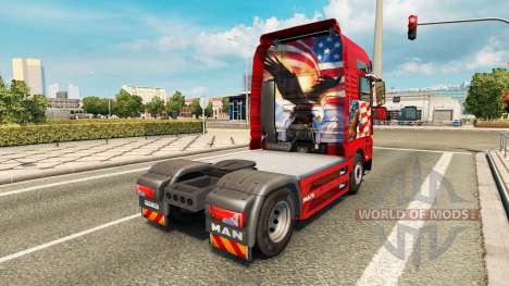 Skin Adler tractor MAN for Euro Truck Simulator 2