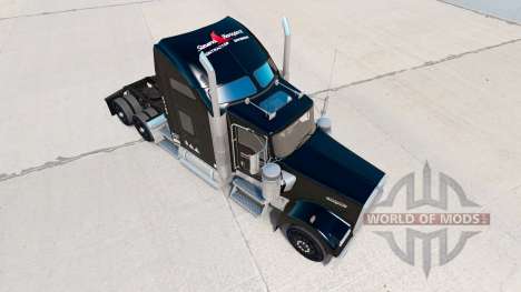 Skin Stevens Transport on truck Kenworth W900 for American Truck Simulator