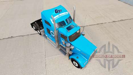 Gordon Trucking skin for Kenworth W900 tractor for American Truck Simulator