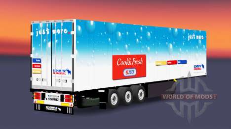 The refrigerated semi-trailer Schmitz Cargobull for Euro Truck Simulator 2