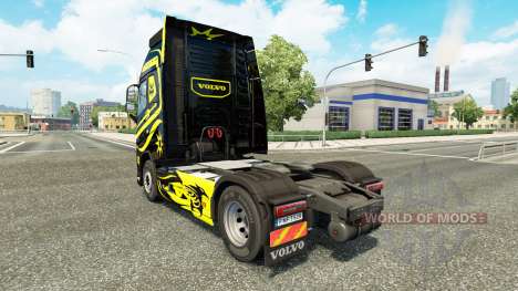 Skins Black & Yellow at Volvo trucks for Euro Truck Simulator 2