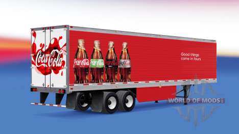Refrigerated semi-trailer Coca-Cola for American Truck Simulator
