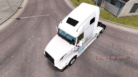 Daybreak Express skin for Volvo truck VNL 670 for American Truck Simulator