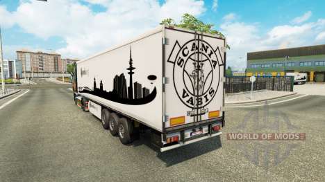 The skin Hamburg on the trailer for Euro Truck Simulator 2