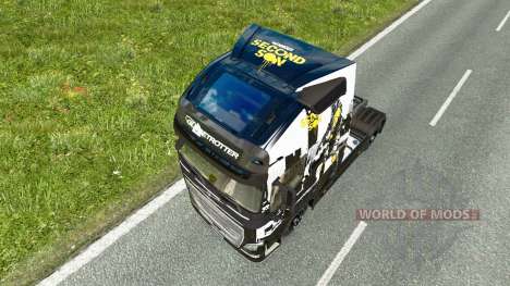 Skin Infamous Second Son for Volvo truck for Euro Truck Simulator 2