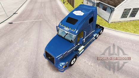 Skin on Canada Cartage tractor Volvo VNL 670 for American Truck Simulator