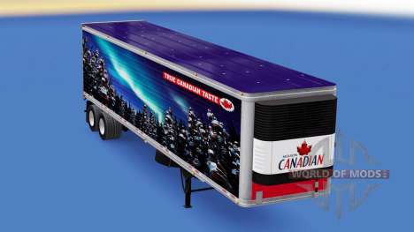 Skin of Molson Canadian on the trailer for American Truck Simulator
