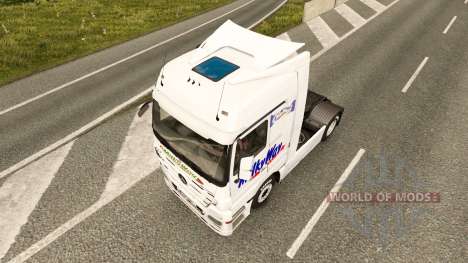 Skin Milky Way on the tractor Mercedes-Benz for Euro Truck Simulator 2
