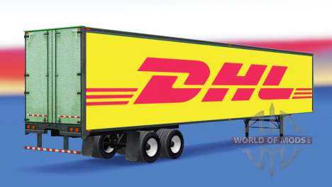 All-metal semitrailer DHL for American Truck Simulator