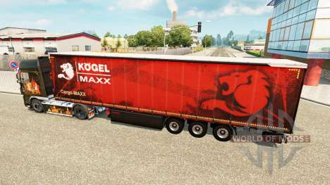 Curtain semi-trailer Kogel maxx for Euro Truck Simulator 2