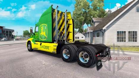 Skin John Deere tractor Peterbilt for American Truck Simulator