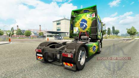 Skin Brasil 2014 for tractor Renault for Euro Truck Simulator 2