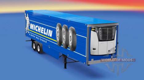 Michelin skin on the reefer trailer for American Truck Simulator