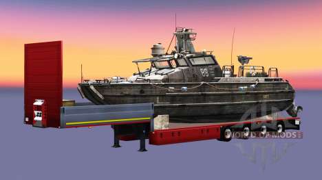 Semi carrying military equipment v1.4.1 for Euro Truck Simulator 2