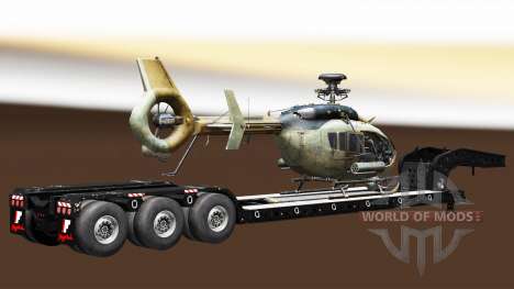 Semi carrying military equipment v1.4 for Euro Truck Simulator 2