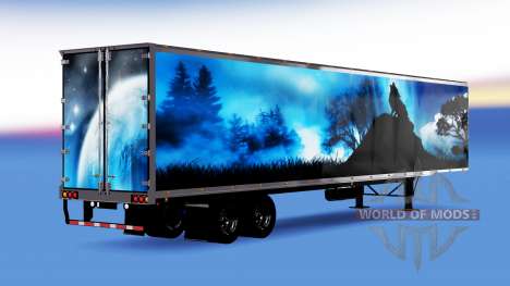 All-metal semi-trailer Wolf for American Truck Simulator