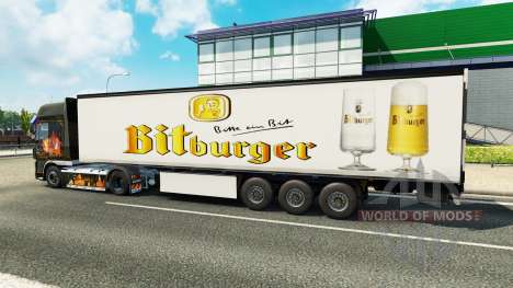 Skin Bitburger on the trailer for Euro Truck Simulator 2
