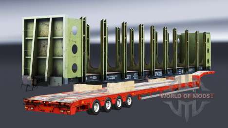 Semi-trailers with zeleznodoroznyj the line v1.4 for Euro Truck Simulator 2