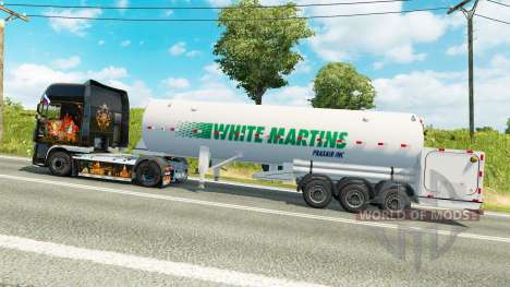 The semitrailer-tank White Martins for Euro Truck Simulator 2