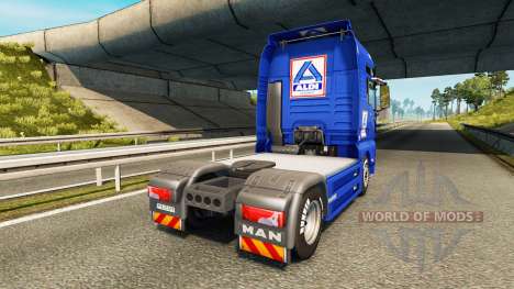 Aldi skin for MAN truck for Euro Truck Simulator 2