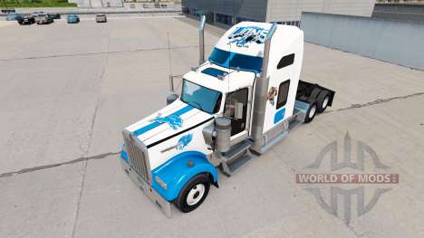 Skins NFL for truck Kenworth W900 for American Truck Simulator