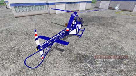 Sud-Aviation Alouette II Police for Farming Simulator 2015