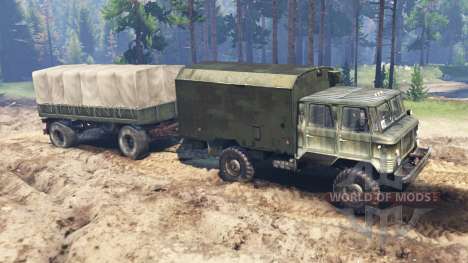 GAZ-66 [double cab] v2.0 for Spin Tires