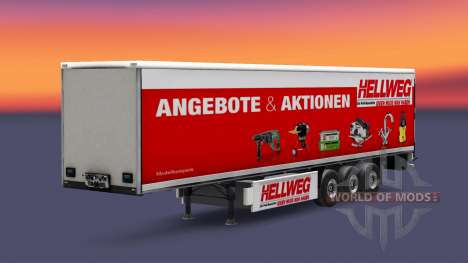 A collection of skins on the isometric semi-trai for Euro Truck Simulator 2