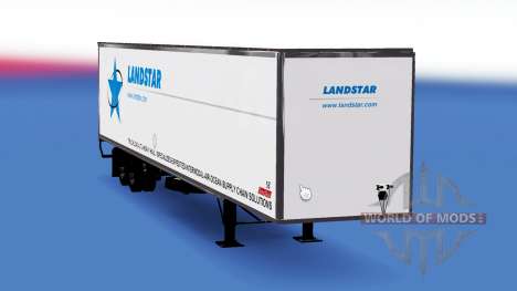 Skin Landstar on the trailer for American Truck Simulator