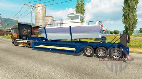 Low-frame trawl boat for Euro Truck Simulator 2