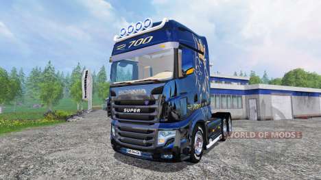 Scania R700 [blue black] for Farming Simulator 2015