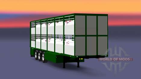 Semitrailer-cattle carrier Ferkel Trans for Euro Truck Simulator 2