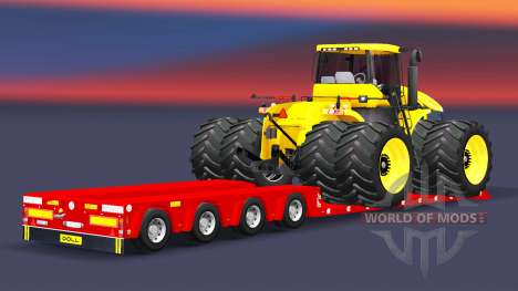 Low bed trawl Doll with cargo tractor for Euro Truck Simulator 2