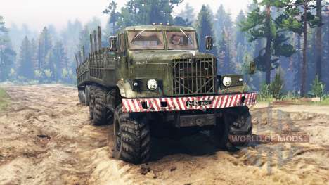 KrAZ-255 [double cab] for Spin Tires