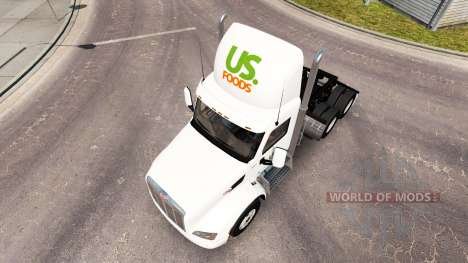 Skin US Foods truck Peterbilt for American Truck Simulator