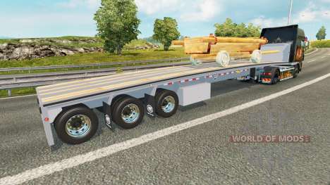 The semi-platform with the cart for Euro Truck Simulator 2