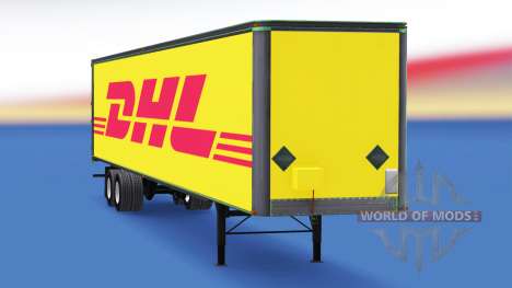 All-metal semitrailer DHL for American Truck Simulator