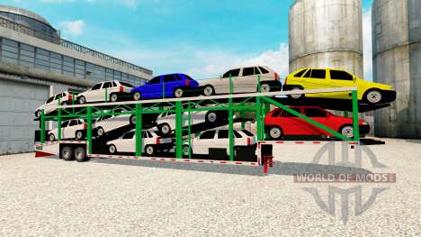 A collection of trailers for Euro Truck Simulator 2