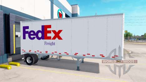 Uniaxial semi-trailer for American Truck Simulator
