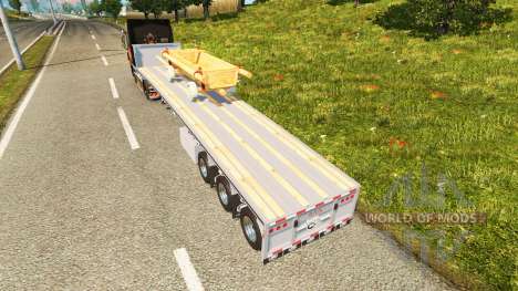 The semi-platform with the cart for Euro Truck Simulator 2